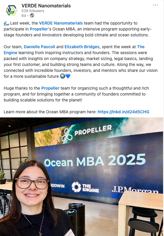 Danielle Pascoli at Verde Nano